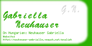 gabriella neuhauser business card